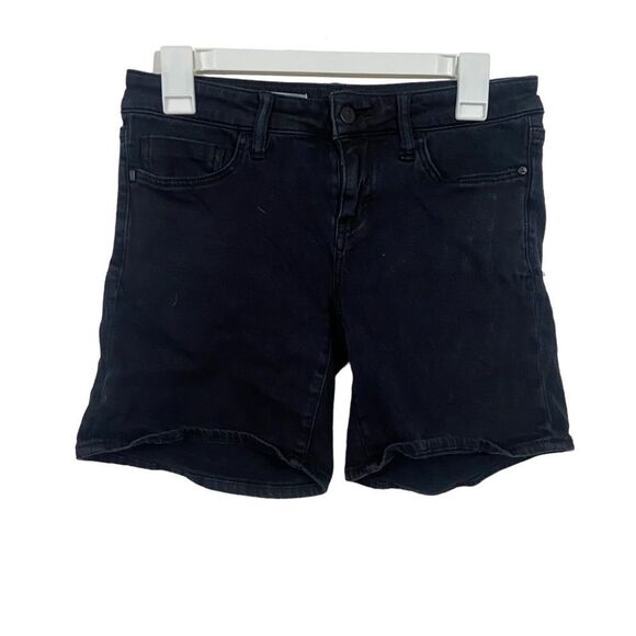 Anthropologie Pilcro and the Letterpress Black Stet Midi Length Shorts - Picture 1 of 4